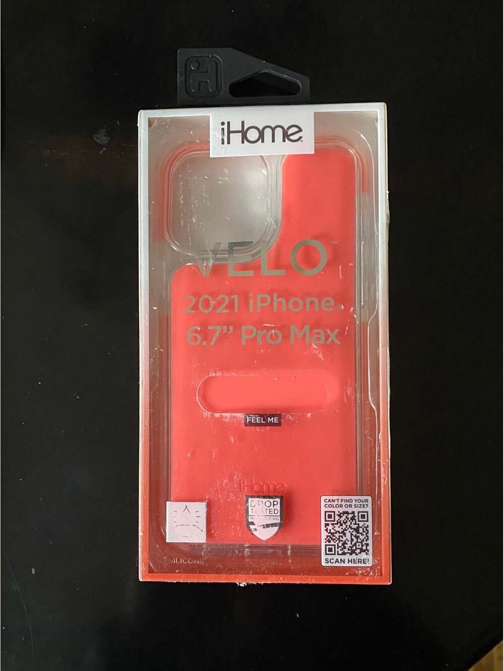 iHome Velo Silicone Impact Case for 2021 iPhone 6.7 Inch Pro Max Coral